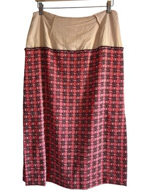 Marni woven tweed double slit pencil midi skirt size 42 excellent condition